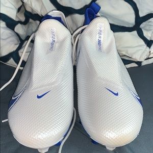 size 11.5 nike vapor edge football cleats their blue and white only worn once
